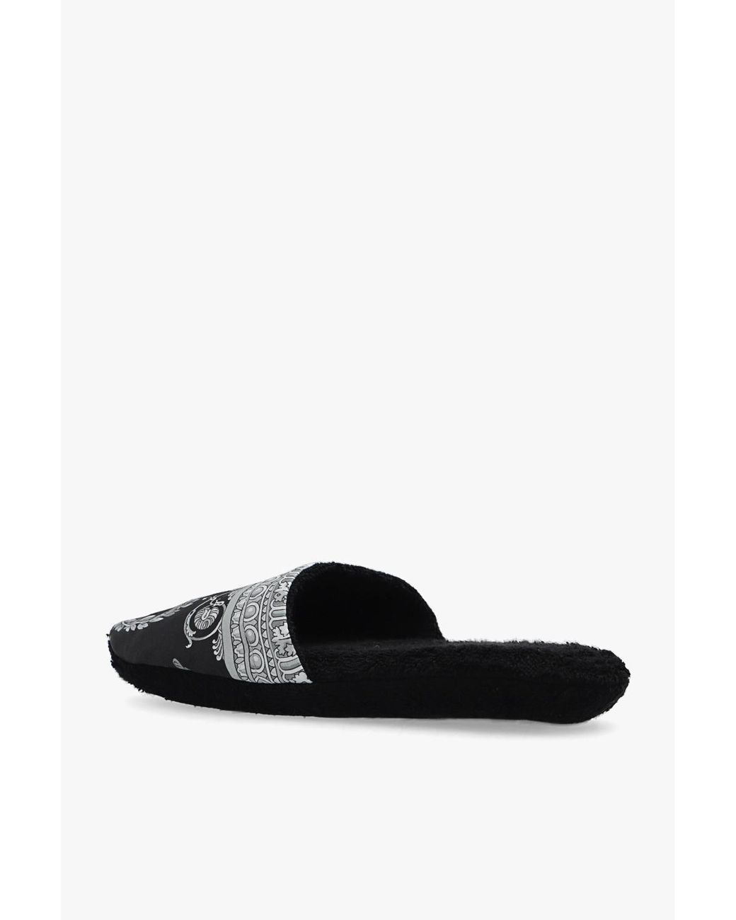 Versace White Baroque Slides