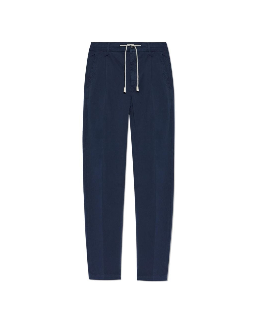 Eleventy Blue Trousers With Tapered Legs for men