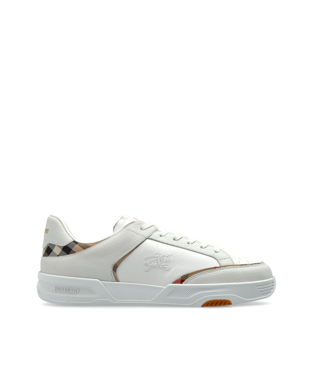 Burberry White 'Harrow' Sports Shoes for men