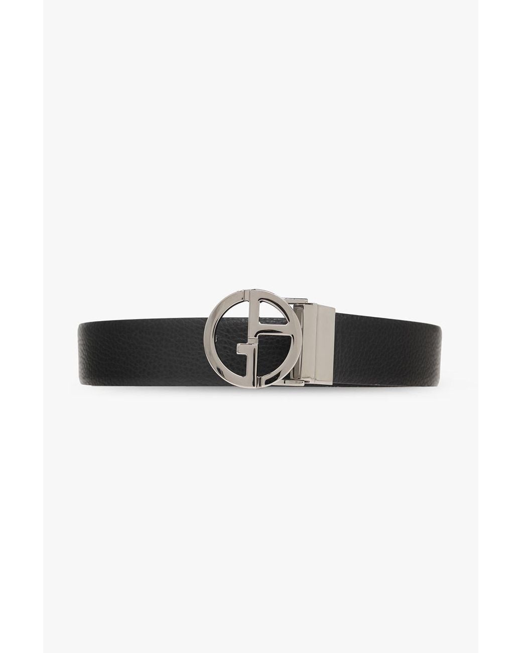 Giorgio Armani Black Belt With Logo for men