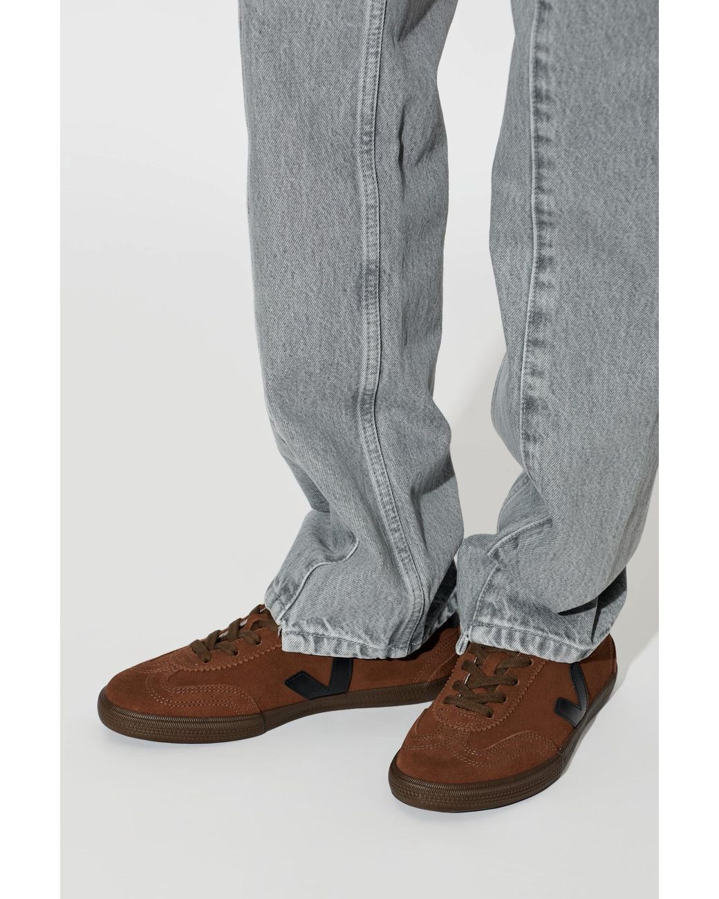 Veja Brown 'Volley Winter Suede' Sports Shoes