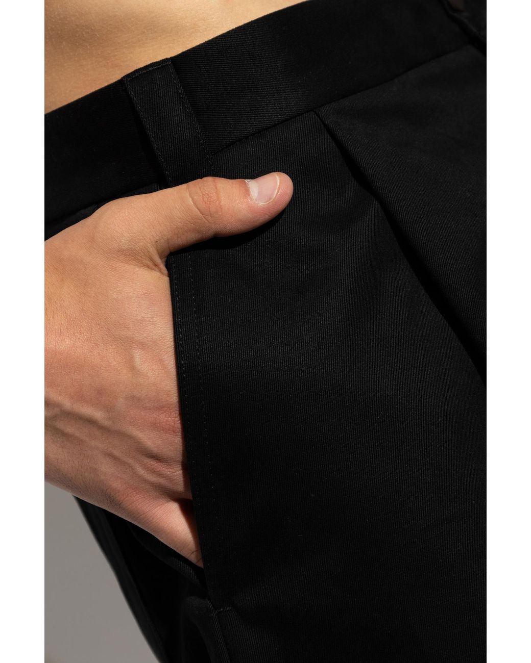 Studio Nicholson Black 'Sorte' Trousers for men
