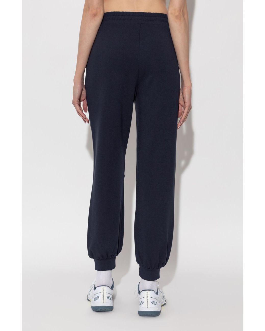 EA7 Blue Sweatpants With Ribbed Cuffs