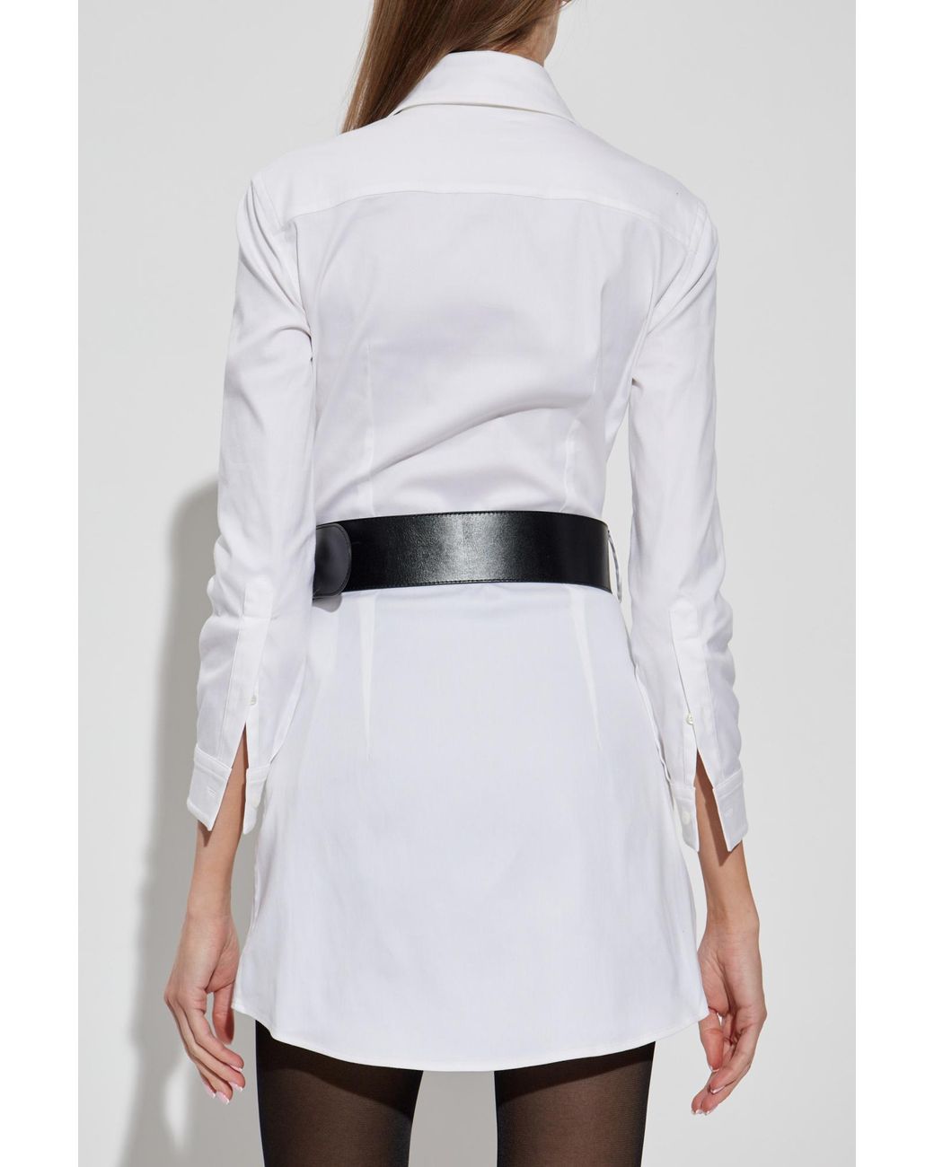 Balenciaga White Dress With Belt