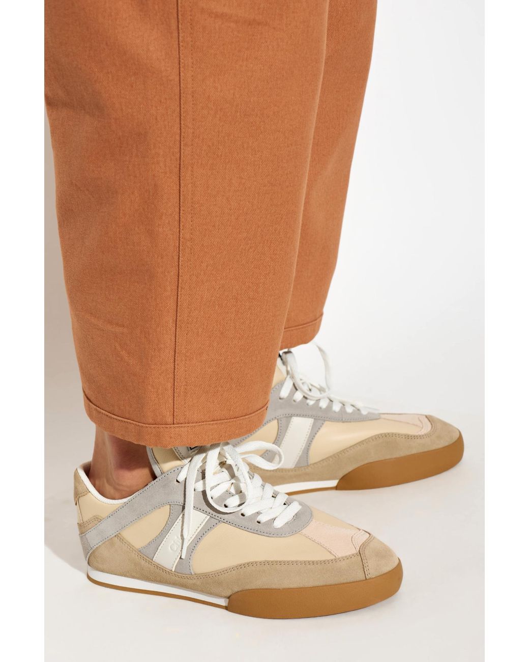 Chloé White Sport Shoes 'Kick'