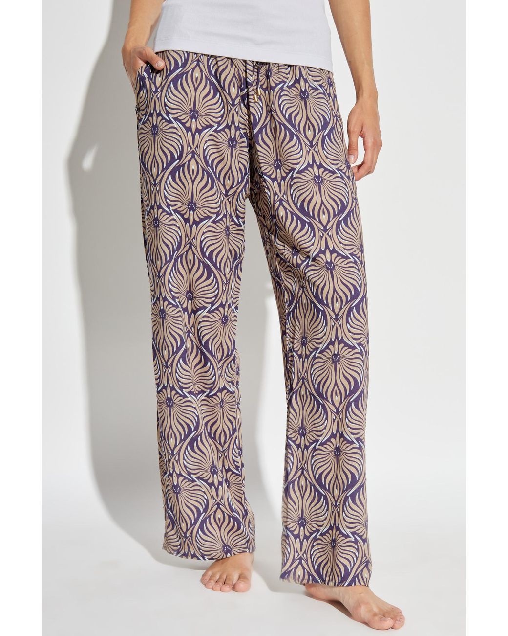 Hanro Purple Patterned Trousers