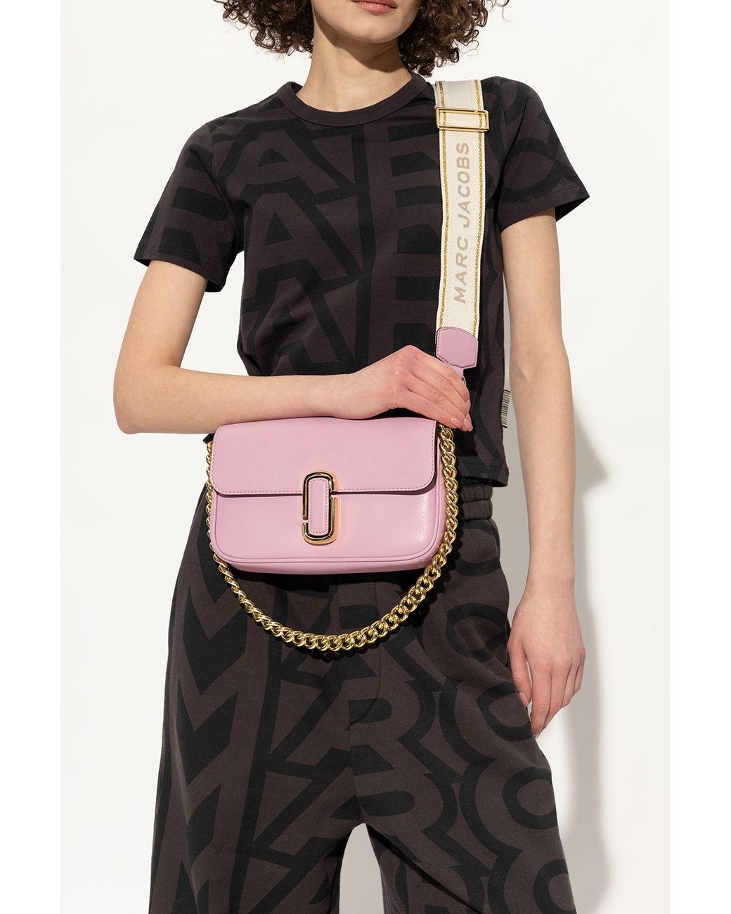 Marc Jacobs 'the J Marc' Shoulder Bag in Pink | Lyst