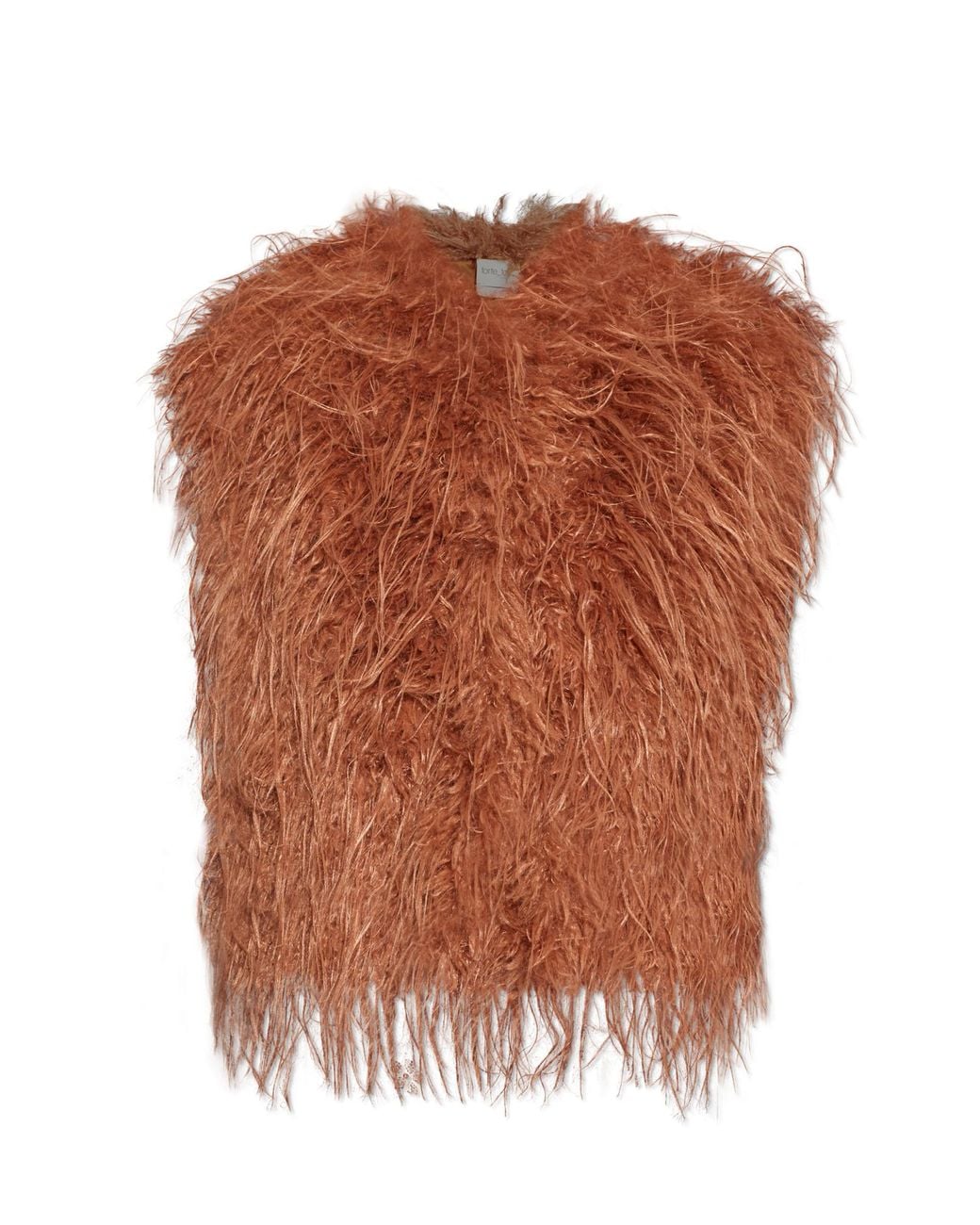 Forte_forte Brown Faux Fur Vest