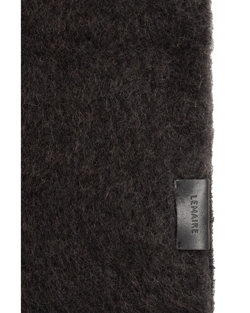 Lemaire Black Wool Scarf