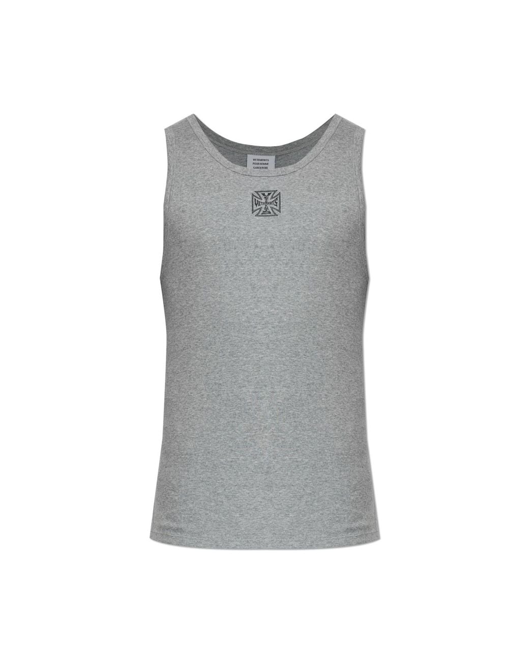 Vetements Gray Sleeveless T-Shirt for men