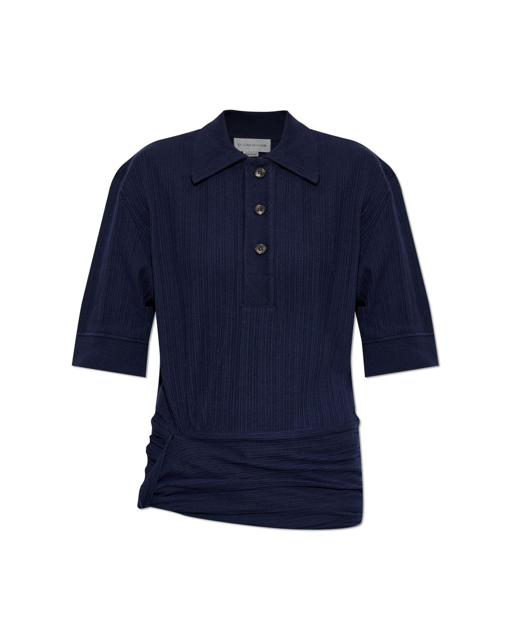 Victoria Beckham Blue Ribbed Top