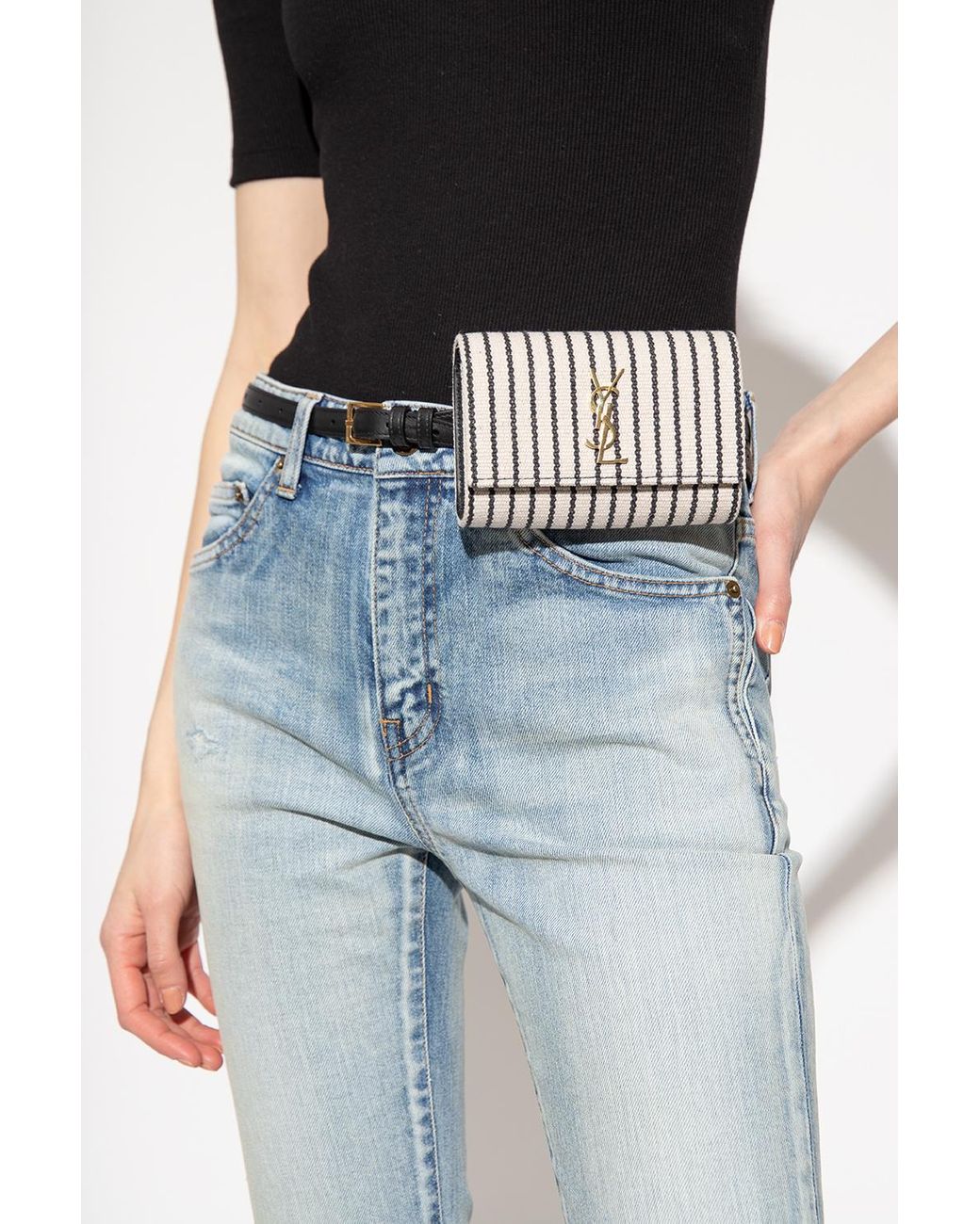 Saint Laurent kate Mini Belt Bag Lyst