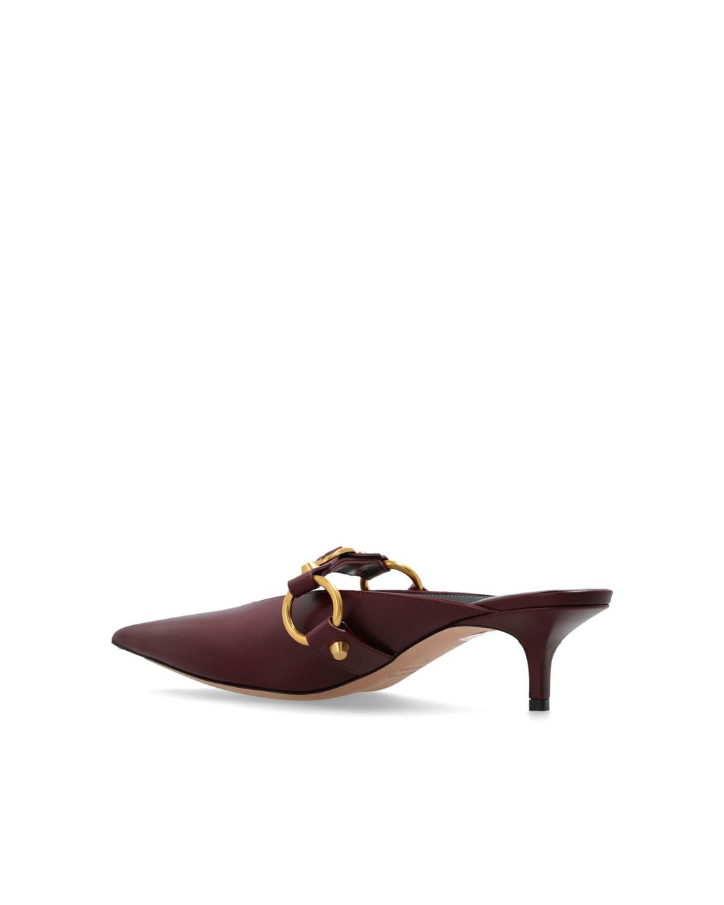 Balenciaga Brown 'City' Heeled Mules