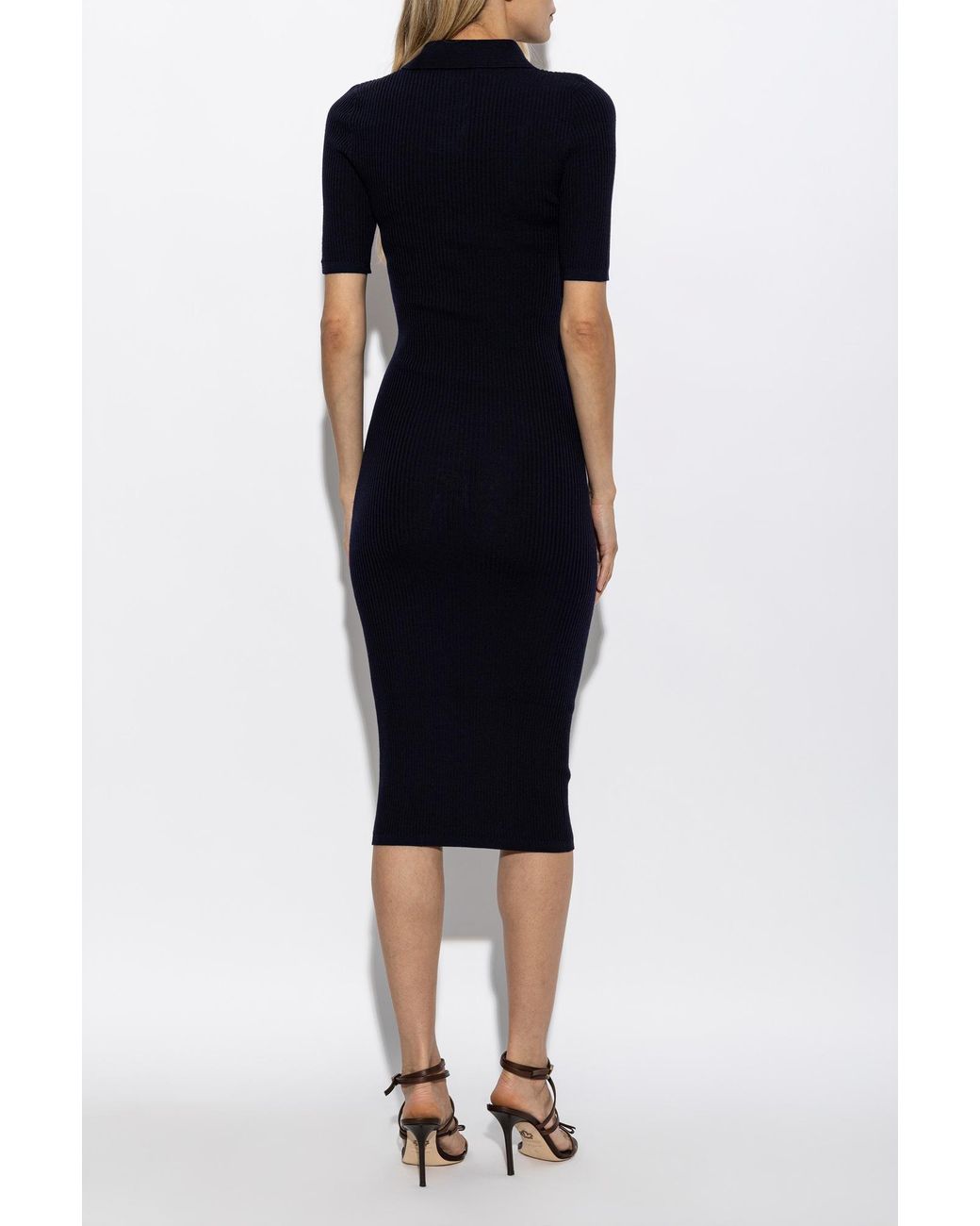 DSquared² Black Wool Dress