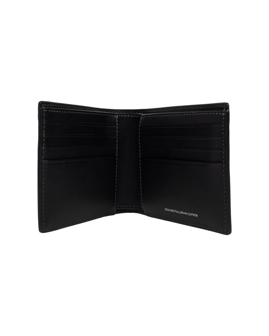 COACH Black Leather Wallet With Logo for men