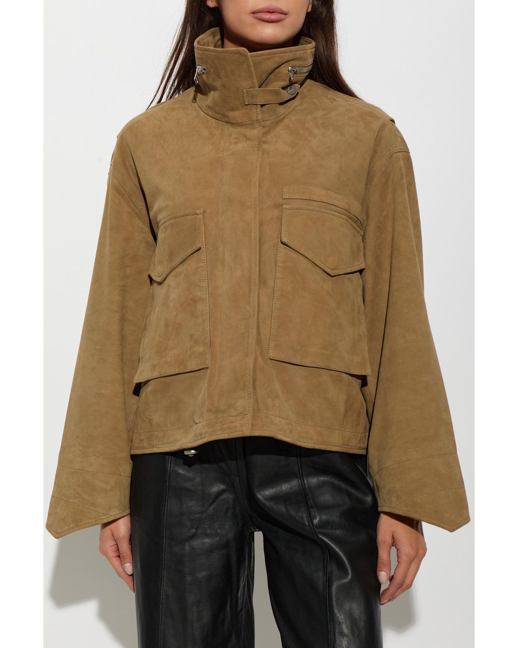 AllSaints Natural Suede Jacket 'Clay'