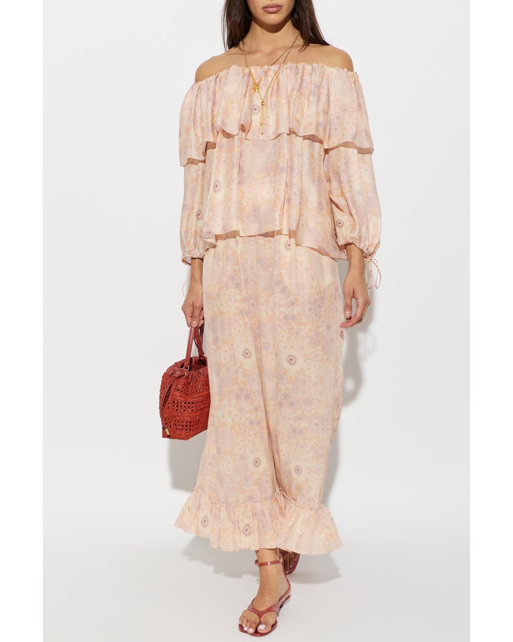 Chloé Natural Silk Trousers