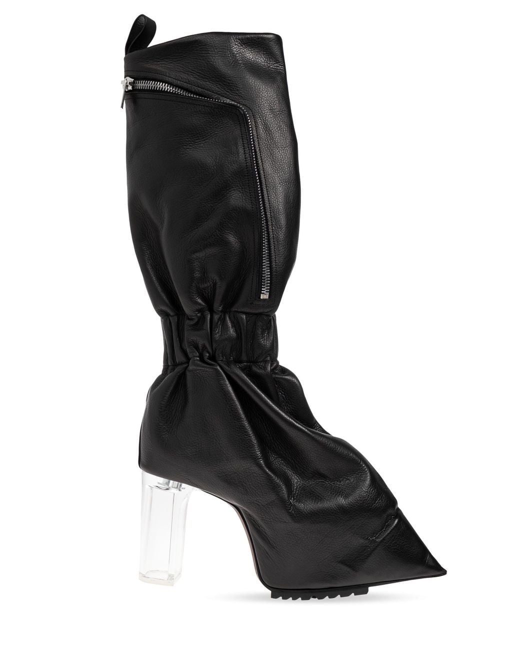 Rick Owens Black Platform Boots "Cargo Taquito"