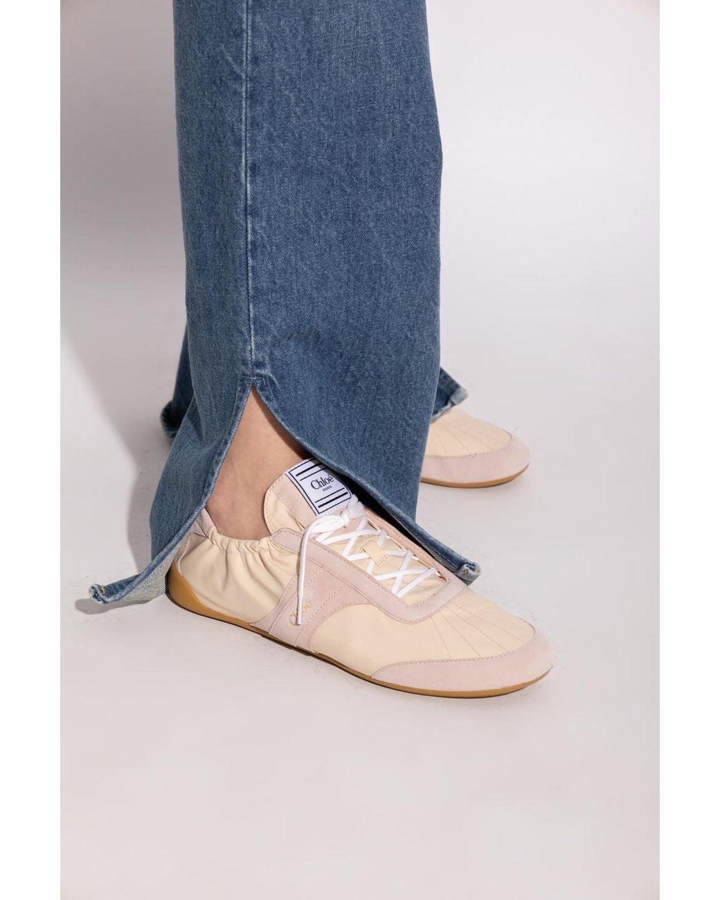 Chloé White Chloe Kick Sports Shoes