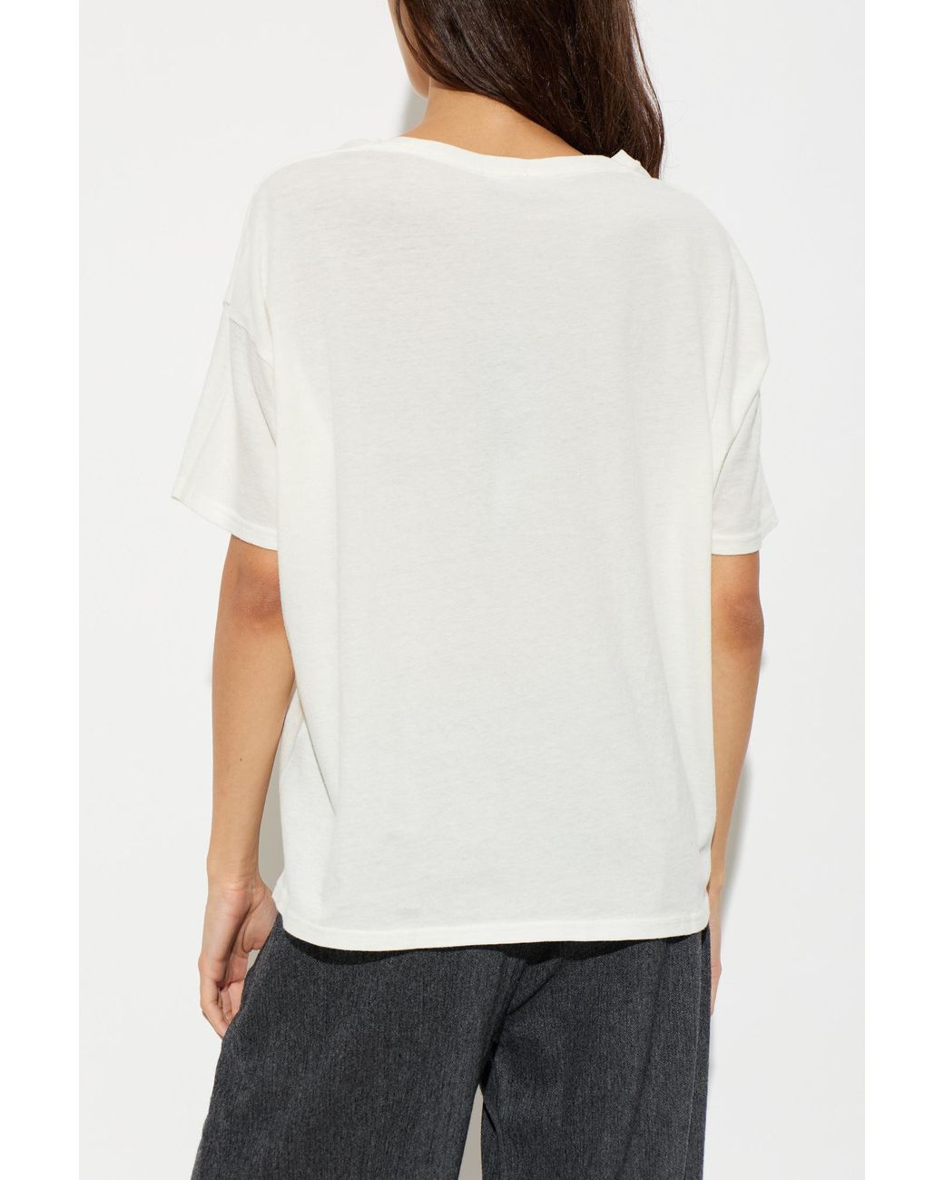 R13 White T-Shirt With Print