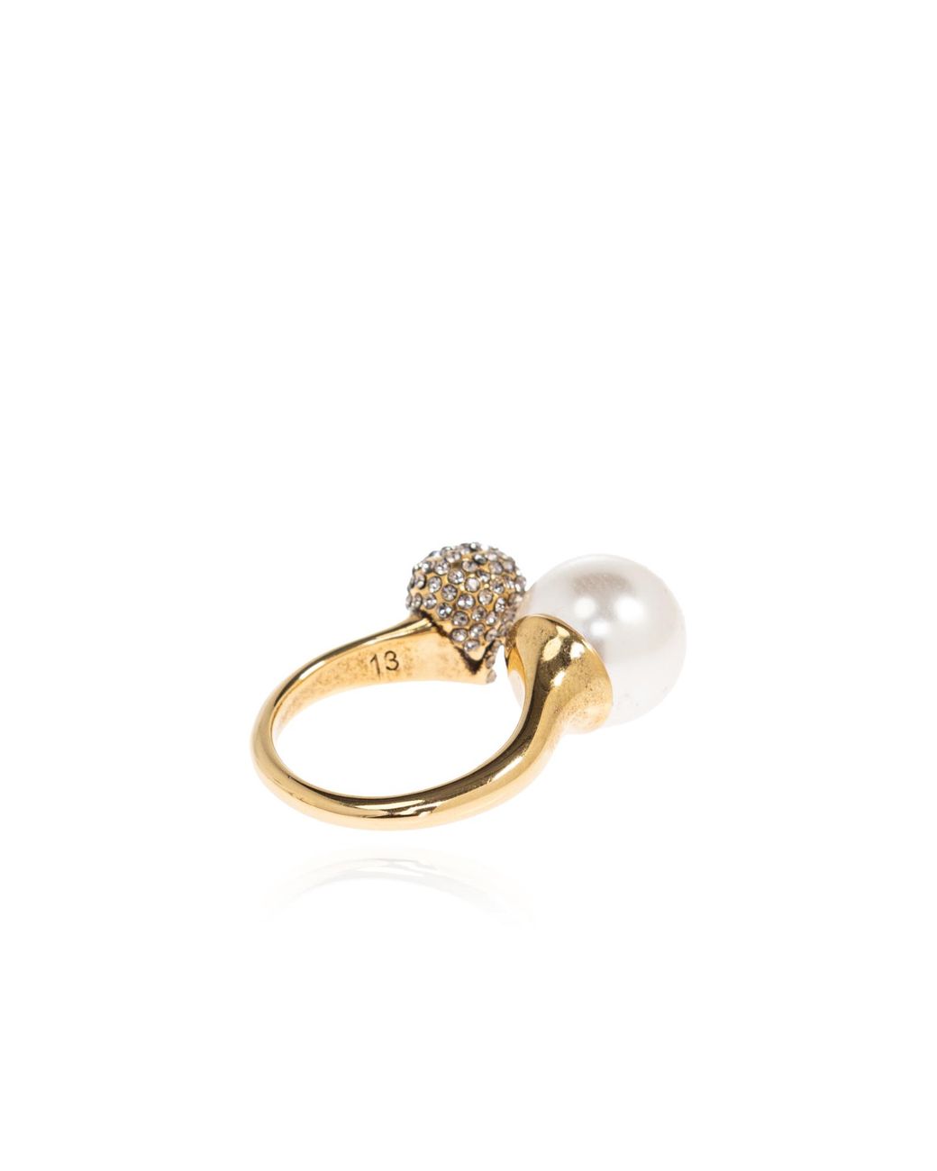 McQueen Metallic Brass Ring