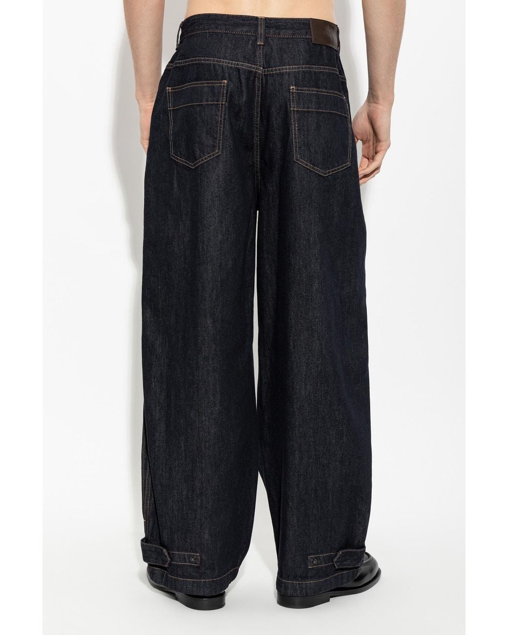 Juun.J Black Wide-Leg Jeans for men