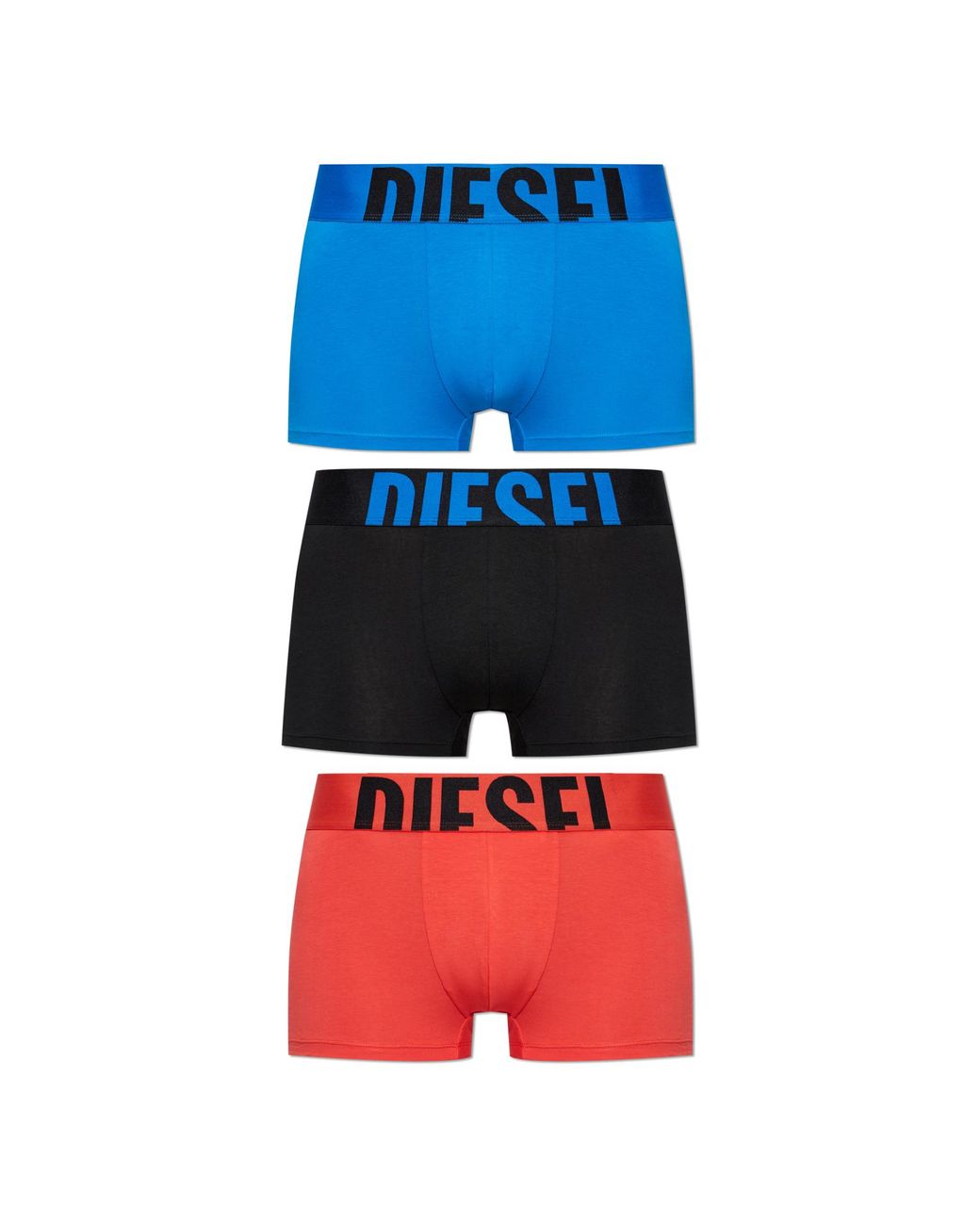 DIESEL Blue Three-Pack Of Boxer Briefs 'Umbx-Damienthreepack' for men