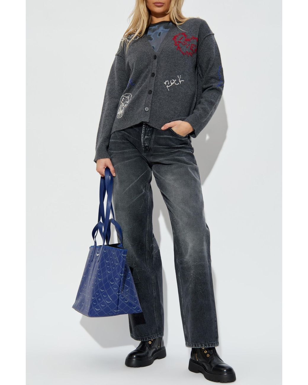 Moschino Blue Jeans With Logo