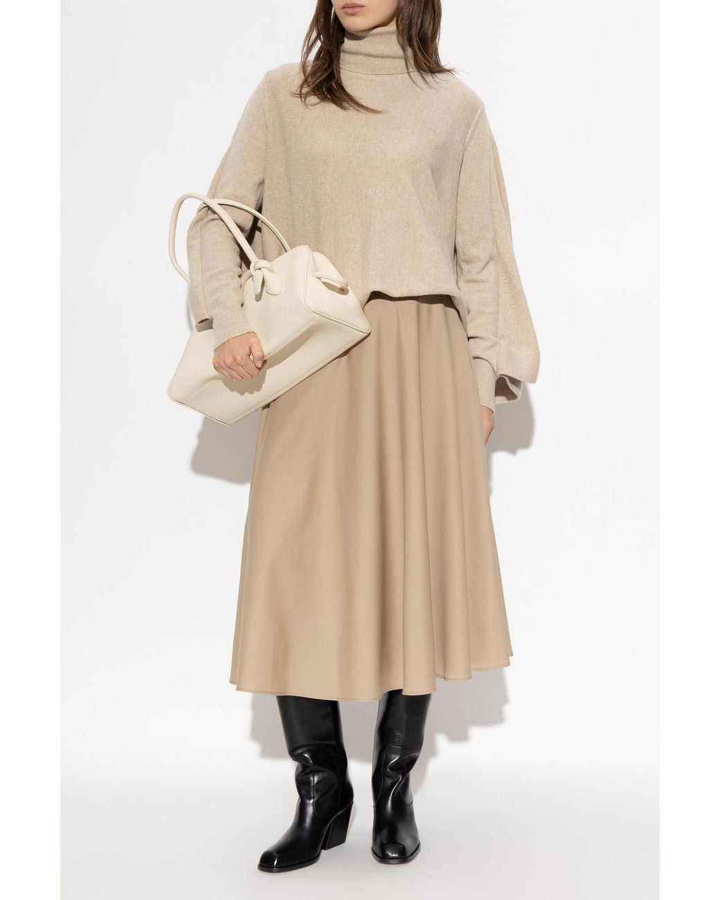 Moschino Natural Wool Skirt