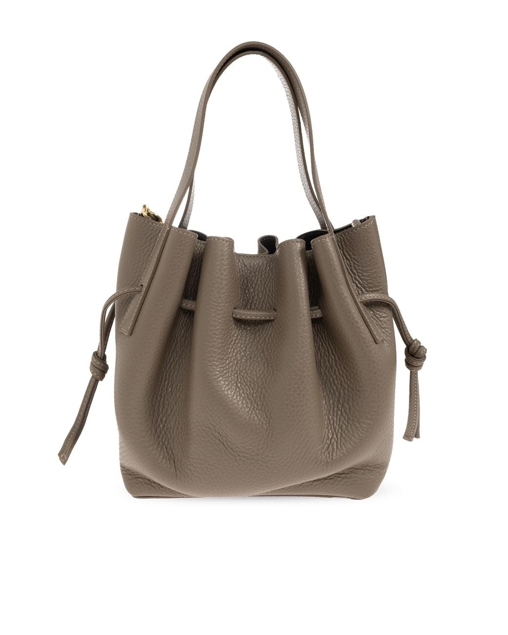 Yuzefi Brown Handbag "Mini Scallop"
