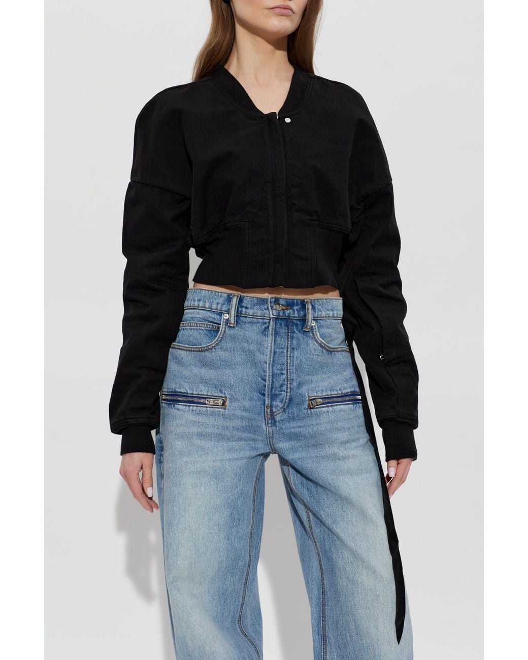 Rick Owens Black Short 'Bomber' Jacket