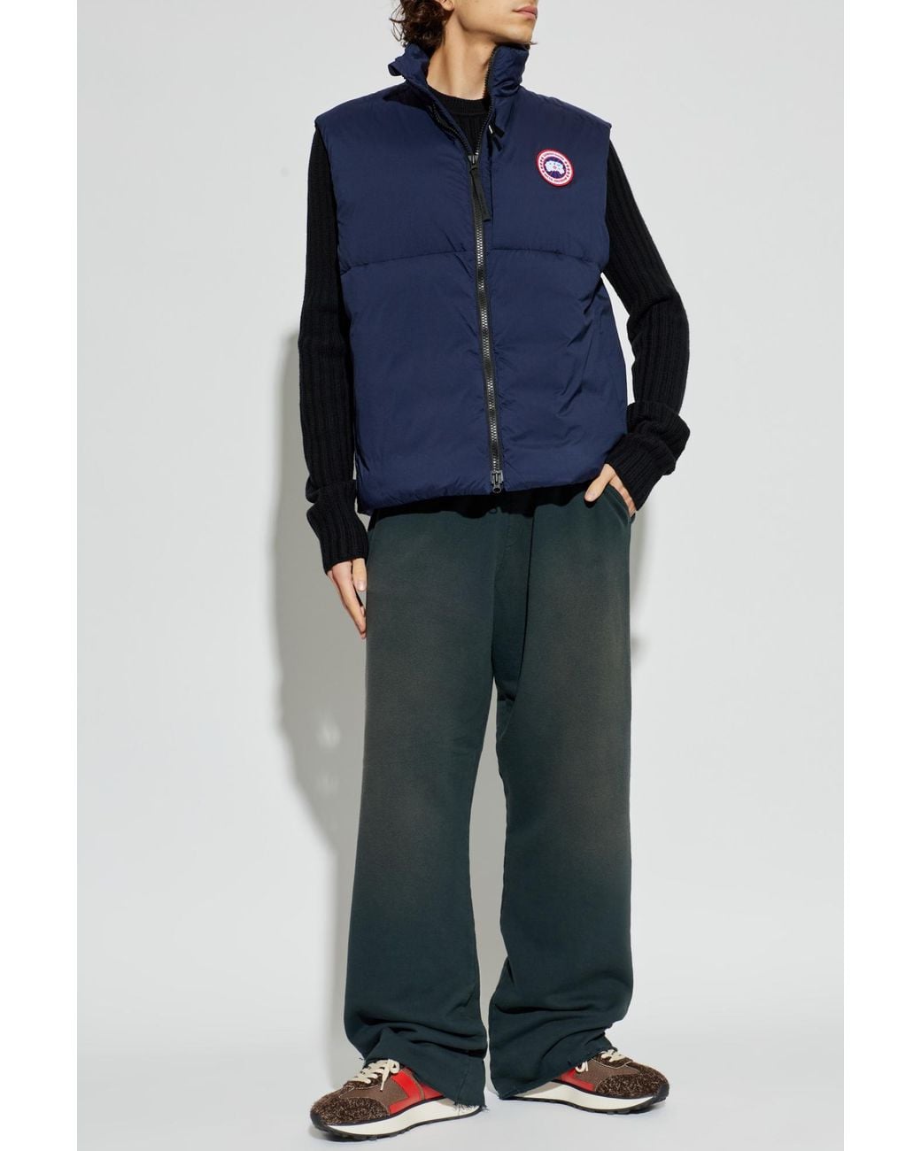 Canada Goose Blue Quilted Vest for men