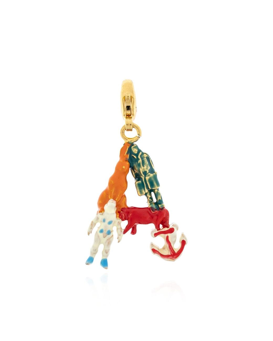 Marni White Pendant With A Letter