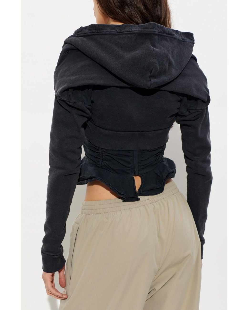 Balenciaga Black Short Hoodie