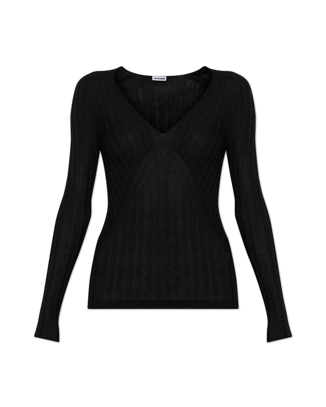 Jil Sander Black Fitted Top