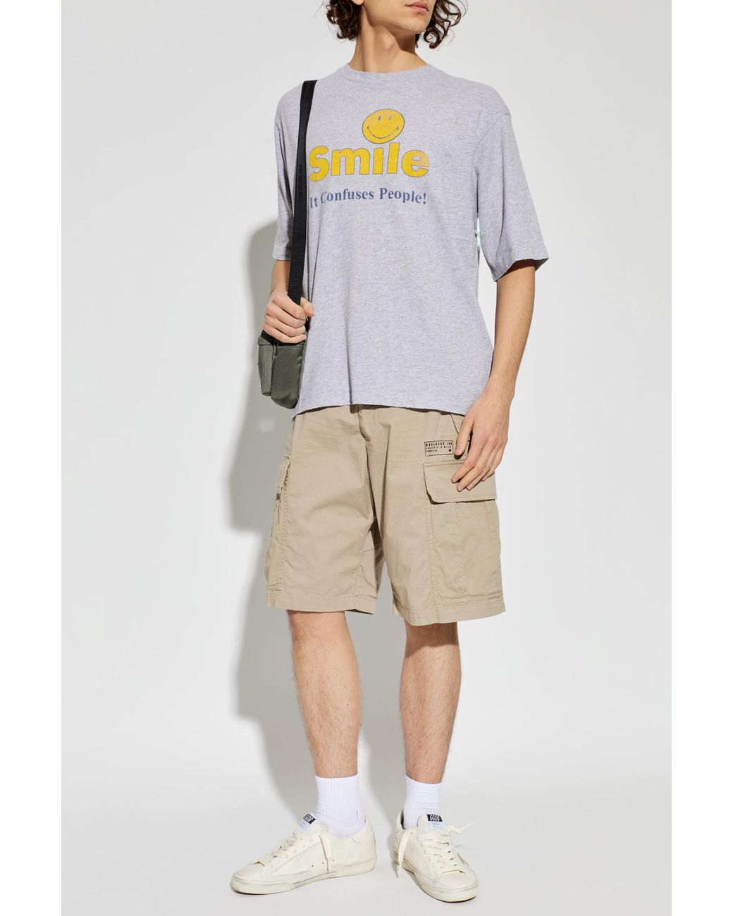 DSquared² Gray T-Shirt With A Vintage Effect for men