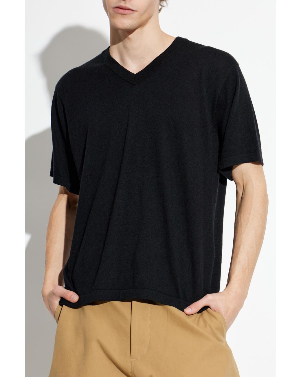 Lisa Yang Black T-Shirt "Brayden" for men