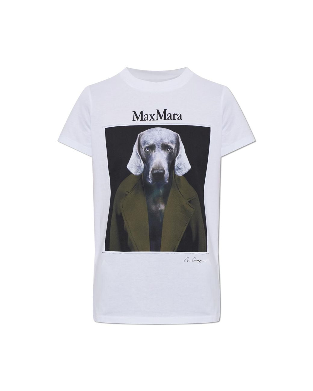 Max Mara White T-Shirt 'Calca'
