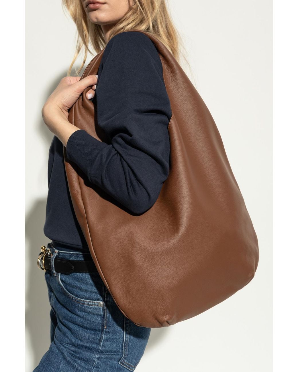 A.P.C. Brown Shoulder Bag 'Neige'