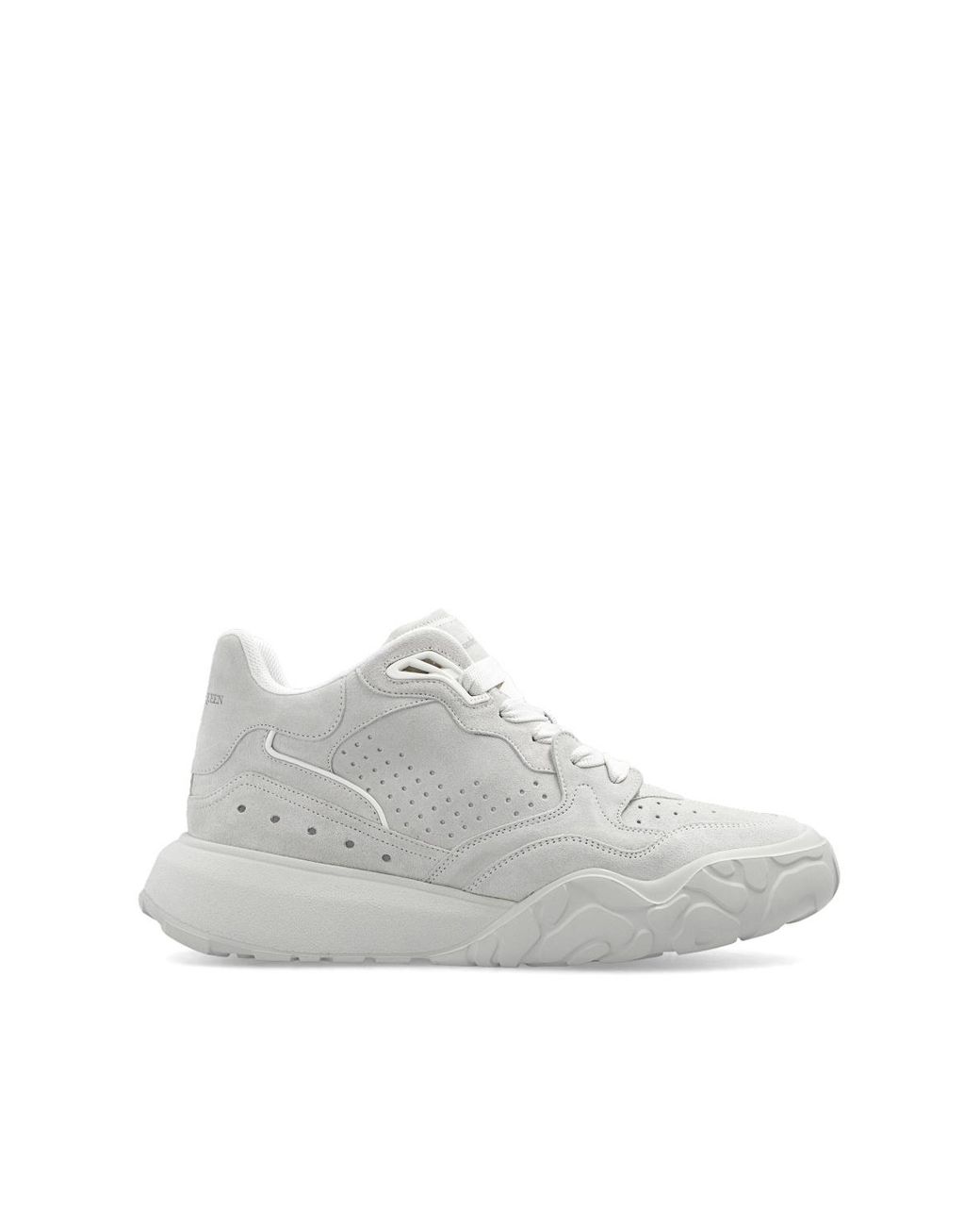 alexander mcqueen suede grey