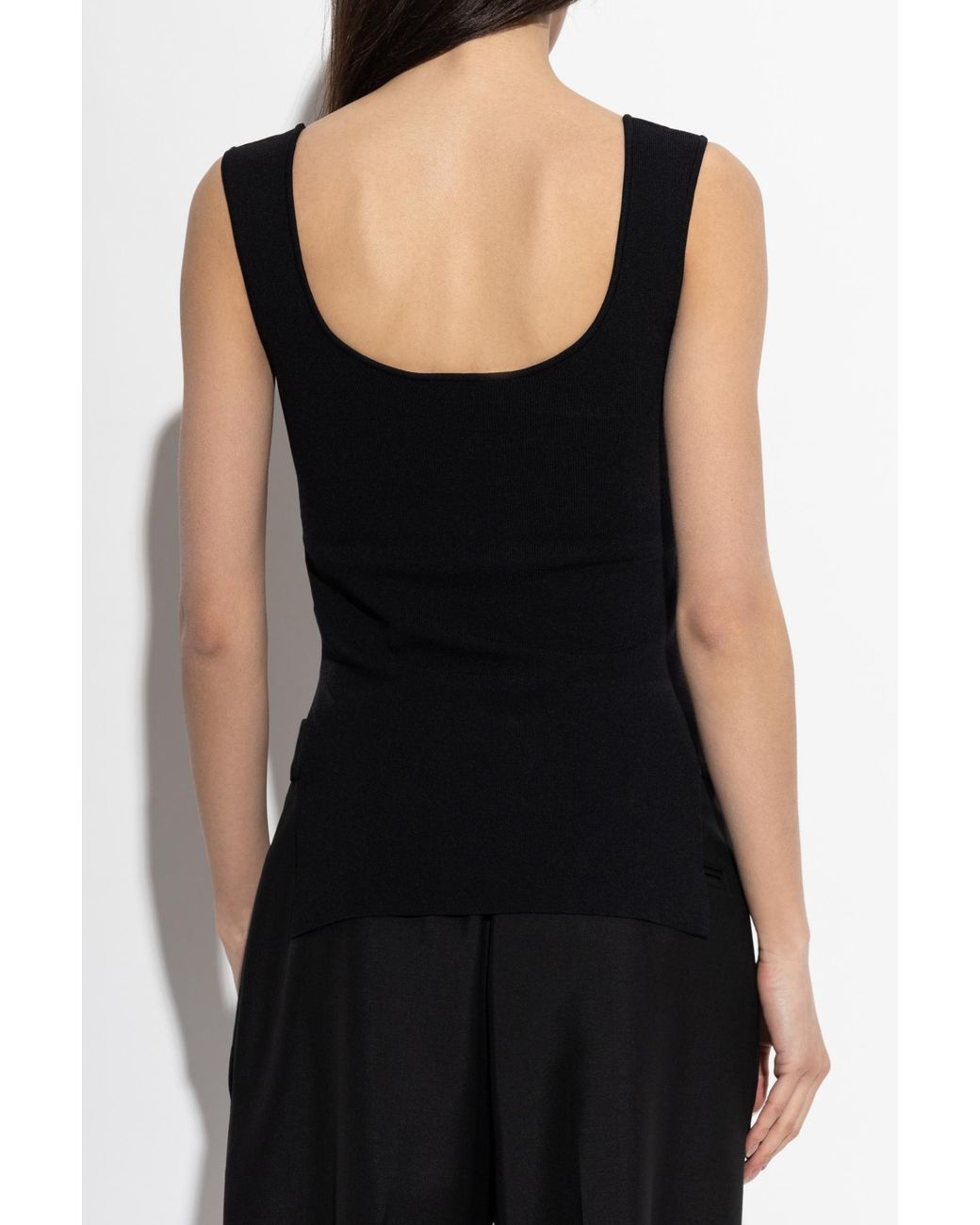 Rohe Black Top With Side Slit