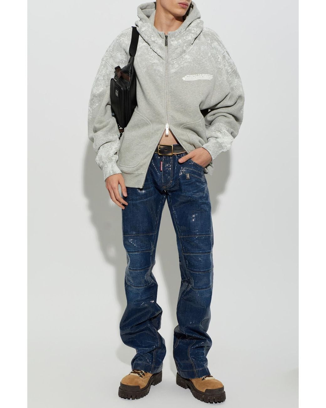 DSquared² Blue Jeans With Sequins for men