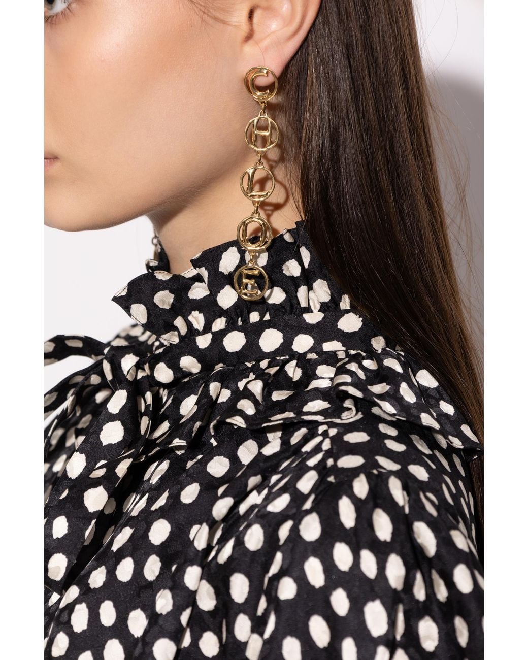 Chloé Metallic Brass Earrings