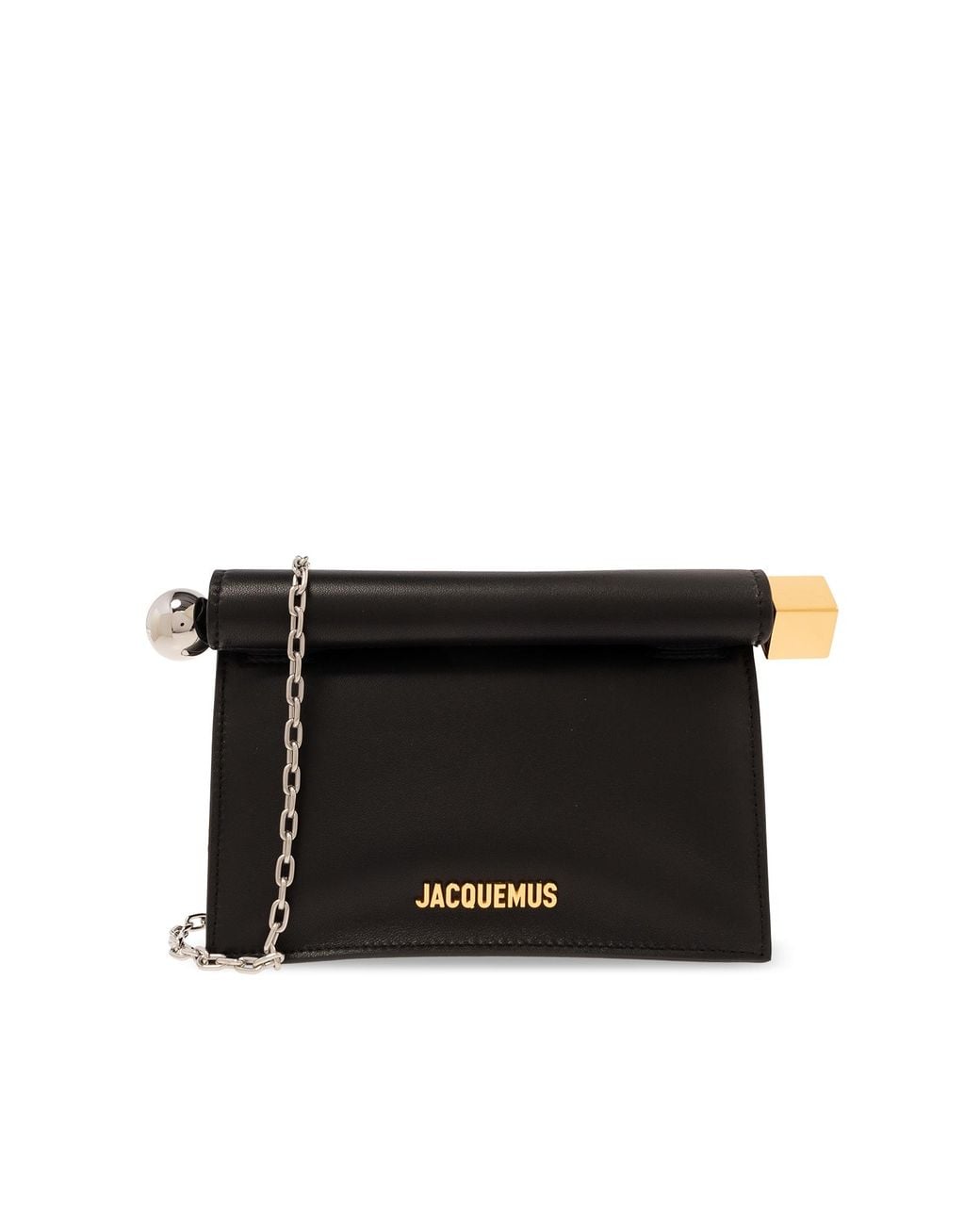 Jacquemus Black La Pochette Rond Carré Shoulder Bag