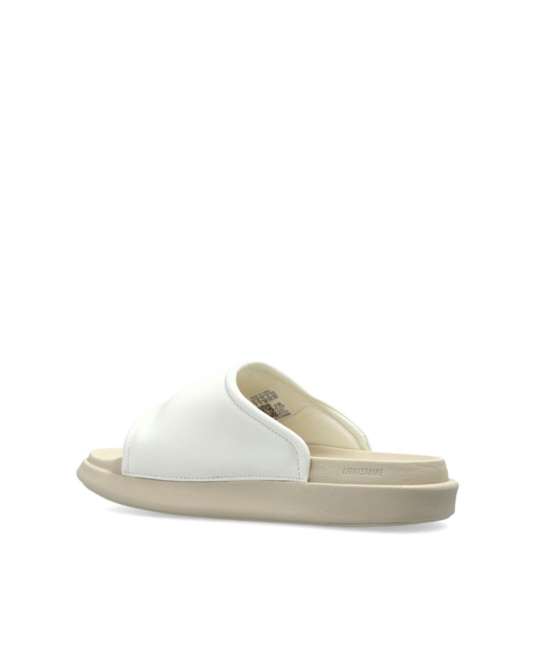 Y-3 White Slides With Logo