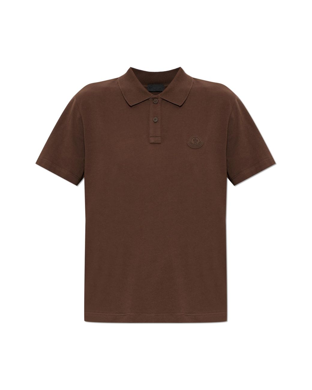 Moncler Brown Polo With Patch