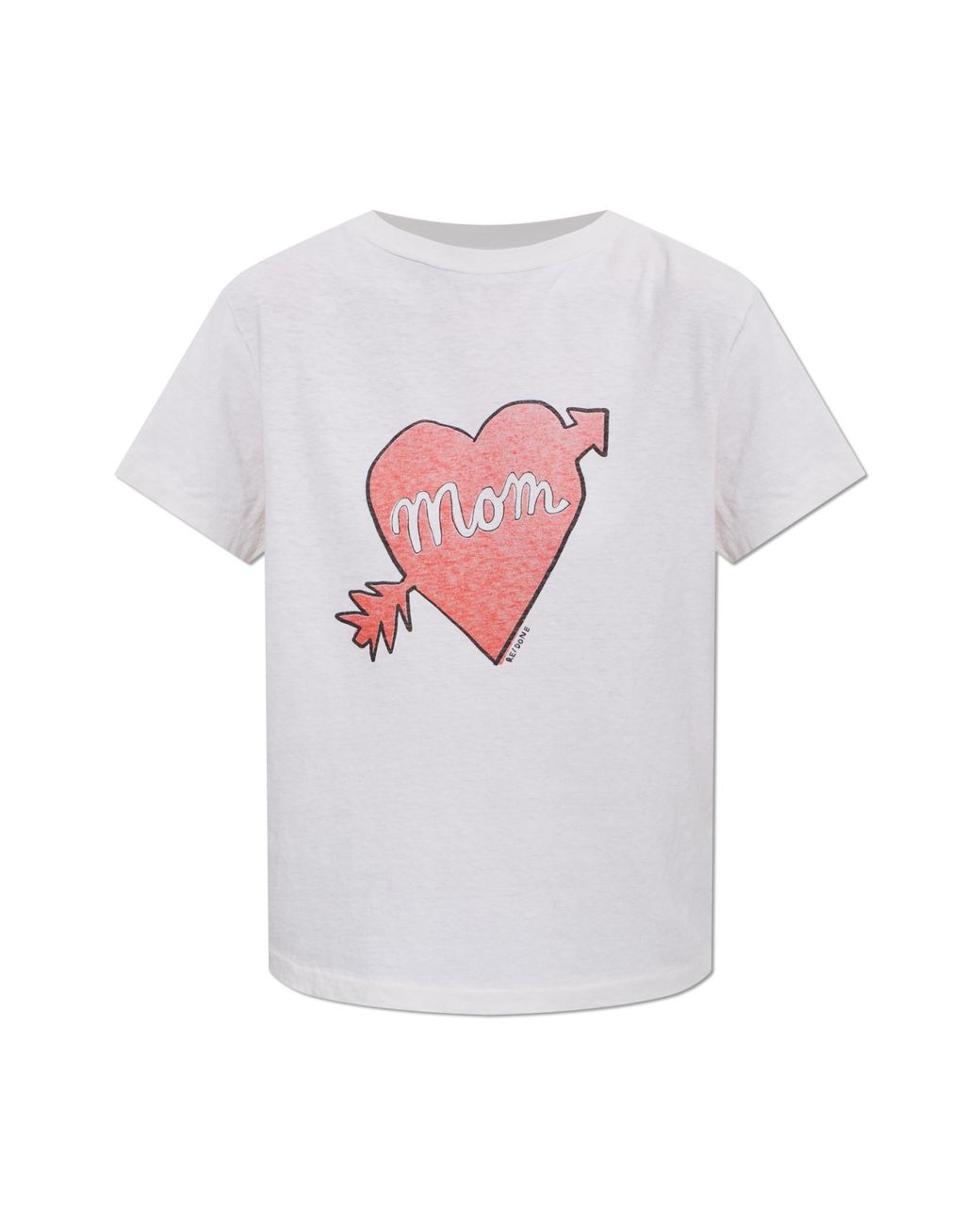 Re/done White T-Shirt With Print