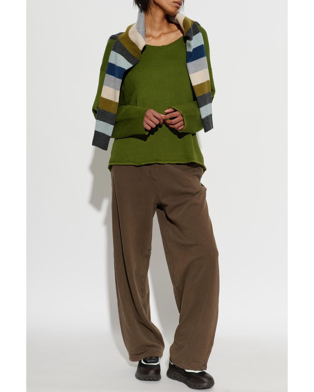 American Vintage Brown Straight-Leg Sweatpants