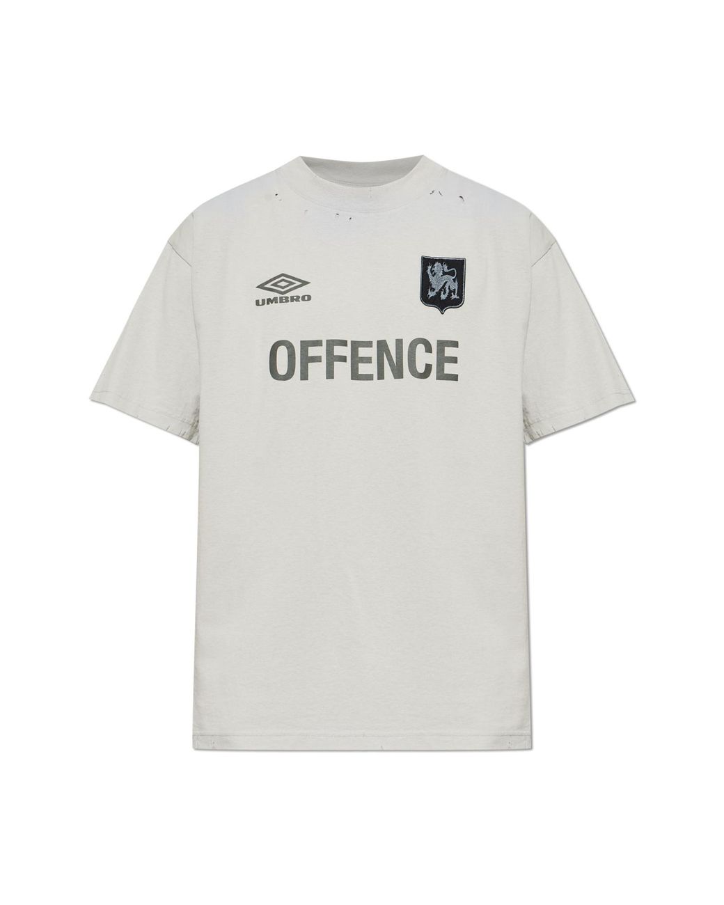 Umbro Gray T-Shirt With A Vintage Effect for men
