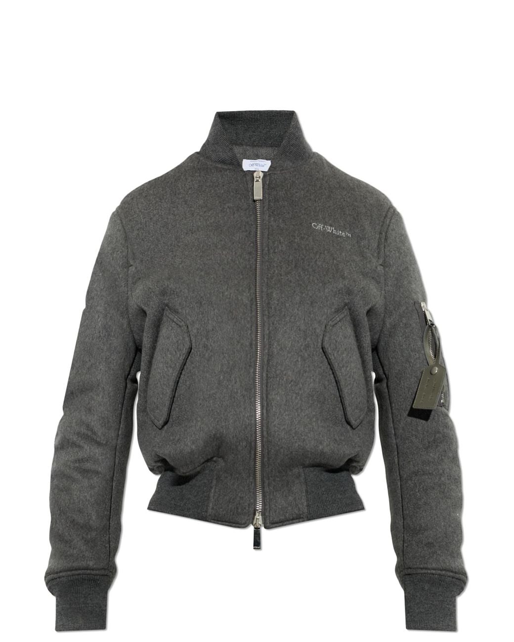 Off-White c/o Virgil Abloh Gray Cashmere Jacket